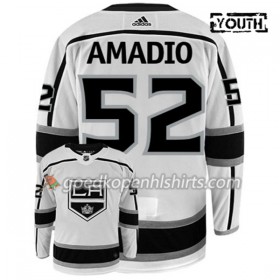 Los Angeles Kings MICHAEL AMADIO 52 Adidas Wit Authentic Shirt - Kinderen